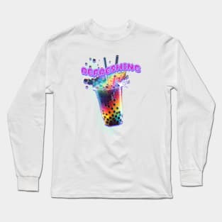 Rainbow Boba Tea - Refreshing - LGBTQ Long Sleeve T-Shirt